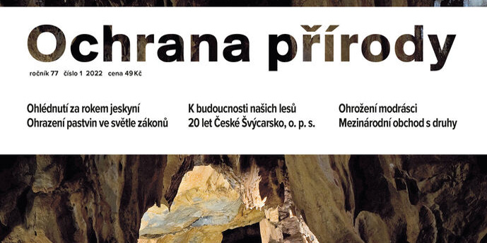 Titulní strana časopisu Ochrana přírody.
